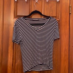 Brandy Melville Navy Striped shirt size Small